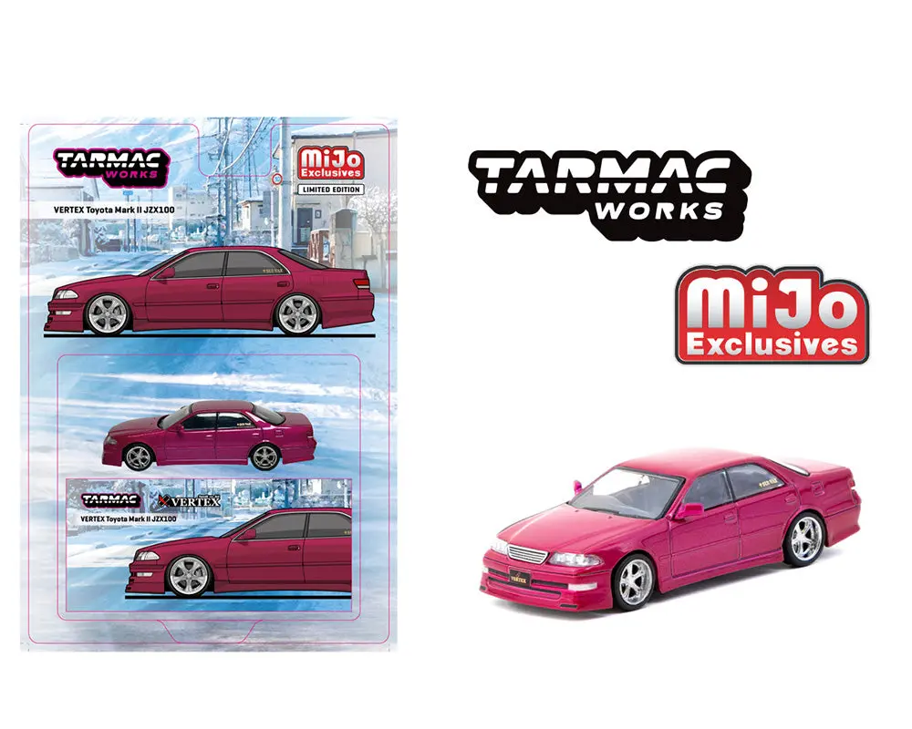 Tarmac Works 1:64 Vertex Toyota Mark Ii Jzx100 – Red Metallic – Mijo Exclusives 1