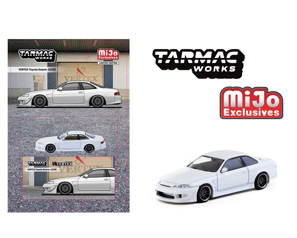 (Coming Soon) Tarmac Works 1:64 Vertex Toyota Soarer Jzz30 – White – Global64 – Mijo Exclusives Limited Edition 1