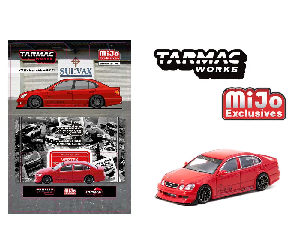 (Coming Soon) Tarmac Works 1:64 Vertex Toyota Aristo Jzs161 – Red- Mijo Exclusives – Global64 1