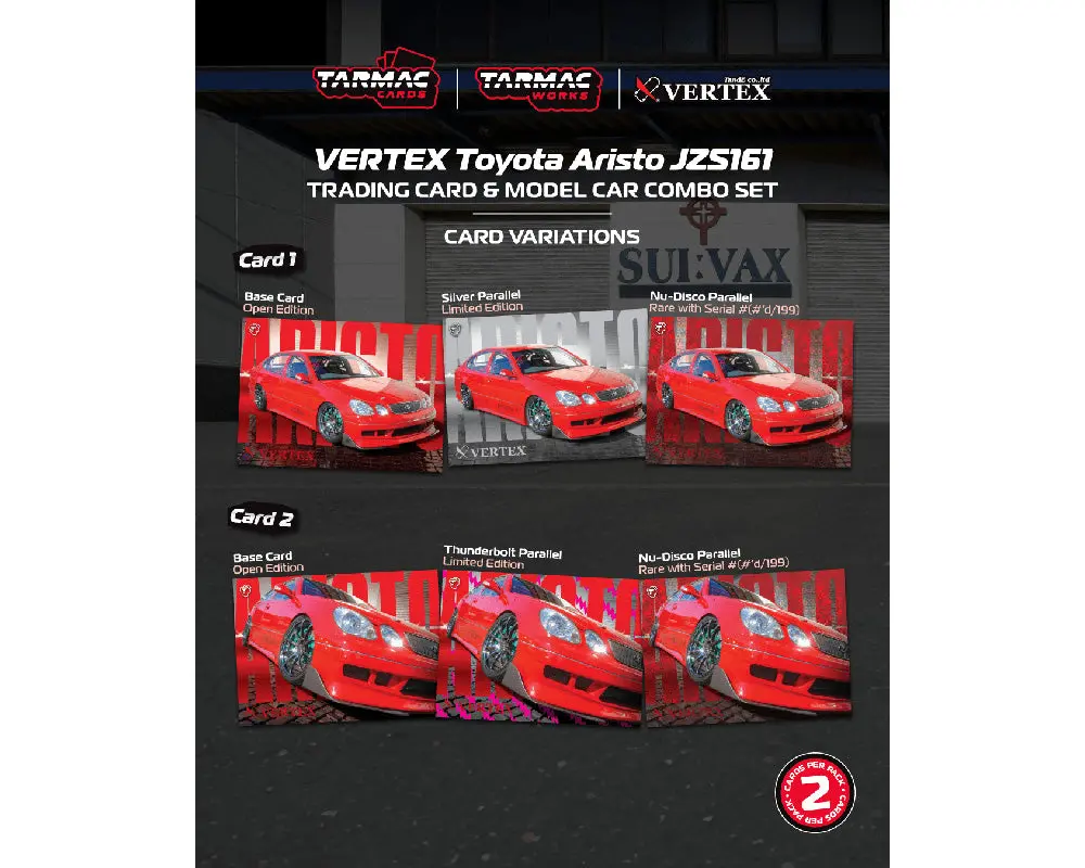 (Coming Soon) Tarmac Works 1:64 Vertex Toyota Aristo Jzs161 – Red- Mijo Exclusives – Global64 2