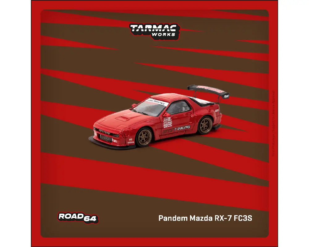 Tarmac Works 1:64 Pandem Mazda Rx7 Fc3s Red - Road64 1