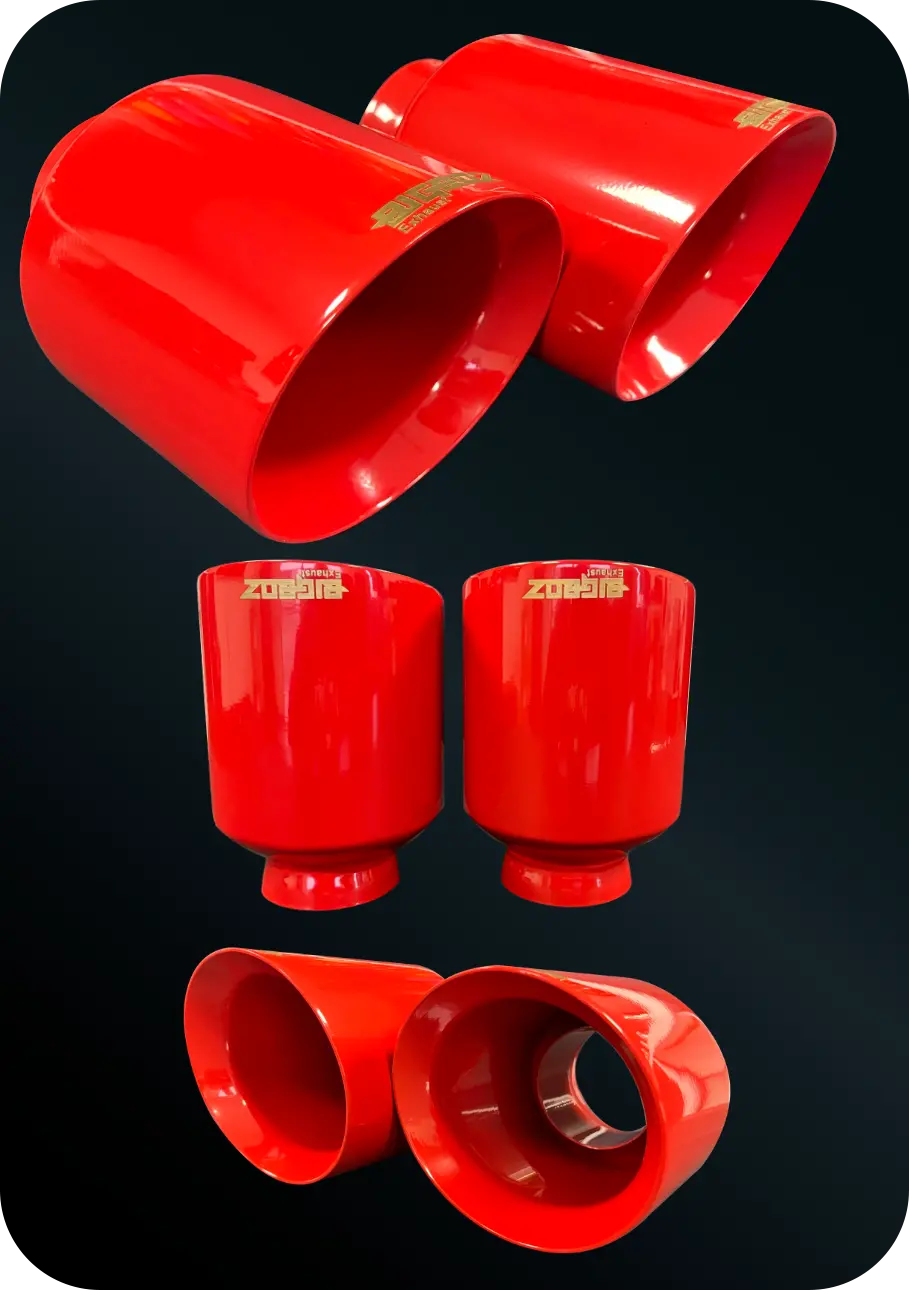 (2015-2023) D-Charger 5" V8 Tip Set Cerakote Torred 1