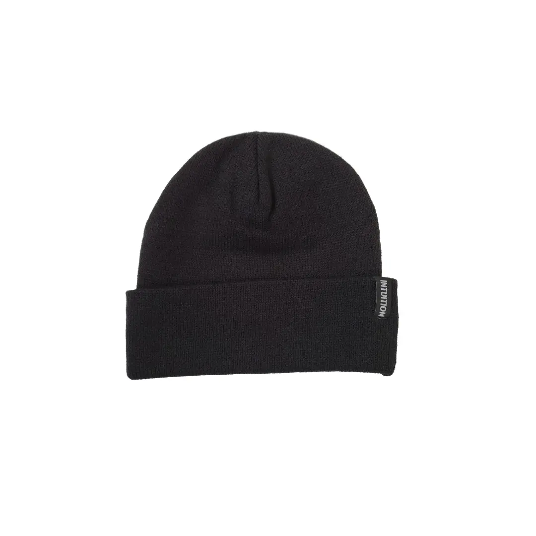Intuition Liners Jersey Knit Toque Beanie - Tag Logo (Medium Height) 1