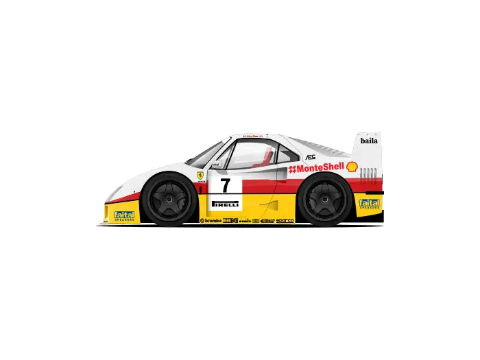Capsule 1993 Ferrari F40 Competizione Monteshell #7 Brand 1