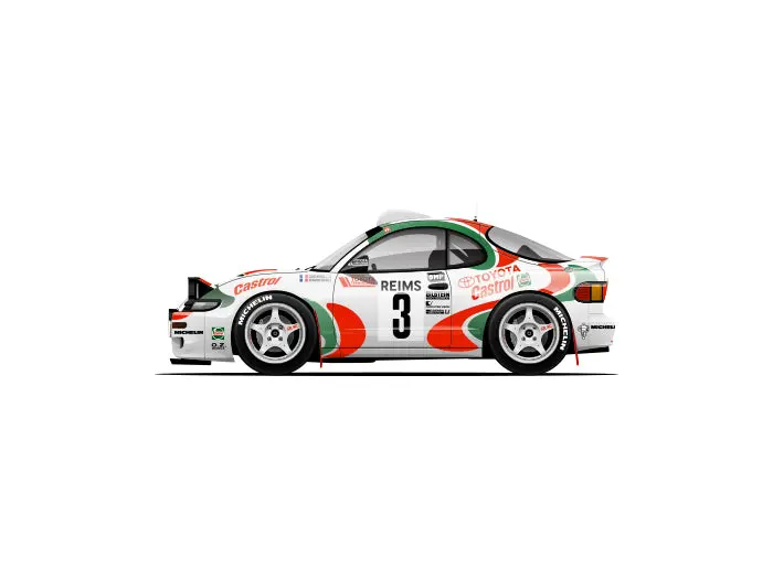 Capsule 1993 Toyota Celica Turbo 4Wd (St185) Monte Carlo Rally #3 Auriol 1