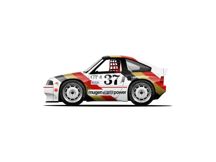Capsule 1984 Honda Cr-X Mugen Sports Scca Gt4 #37 Peterson 1