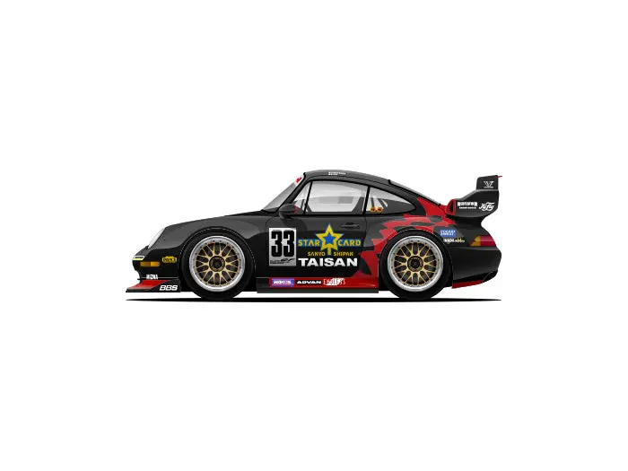 Capsule 1996 Porsche 911 Gt2 (993) Taisan Starcard #33 Matsuda 1
