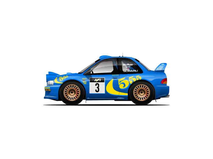 Capsule 1997 Subaru Impreza Wrx Sti Monte Carlo Rally #3 Mcrae/Grist 1
