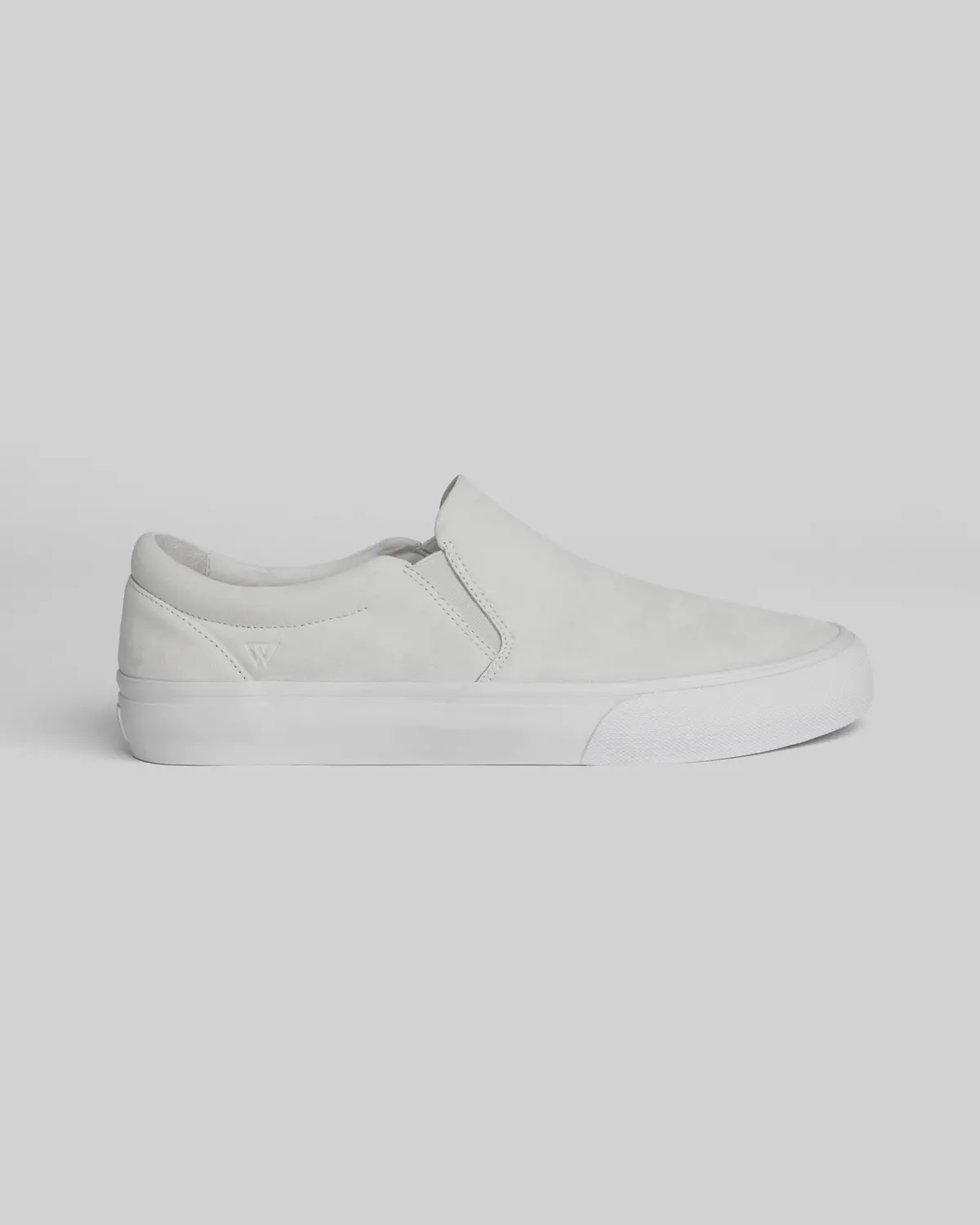 Stranger Slip-On Sneakers – Minimalist White Knit Design