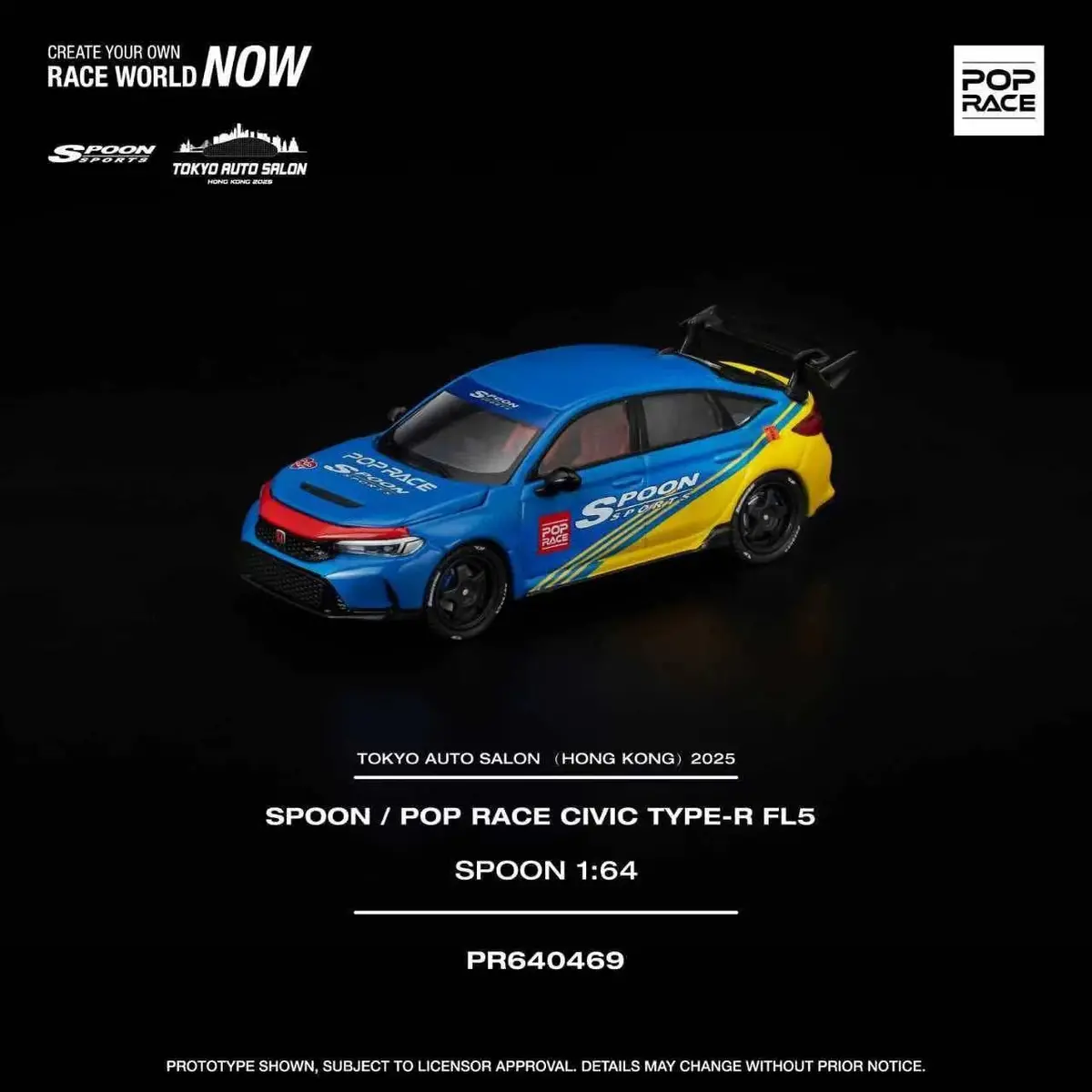 Pop Race 1/64 Spoon Pop Race Fl5 #469 1