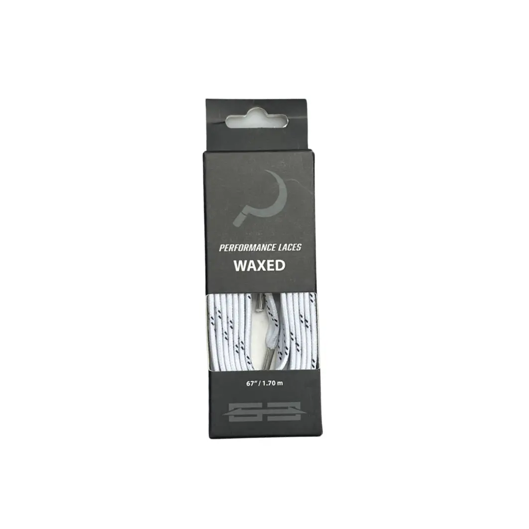 Ground Control Premium White Hockey Laces for Enhanced Control and Durability