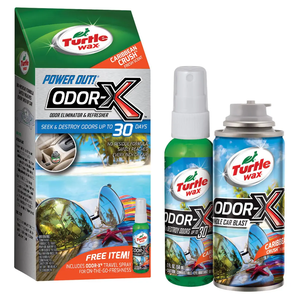 Power Out Odor-X Caribbean Crush Whole-Car Air Freshener (25 Fl Oz)