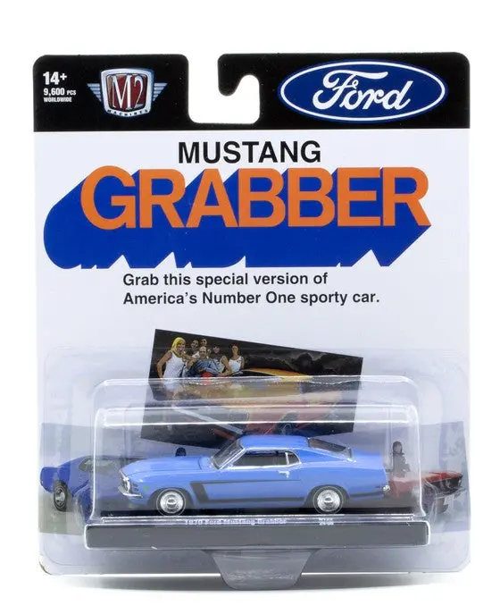 1970 Ford Mustang Grabber M2 Machines 1:64 Diecast Auto Drivers Release 122 1