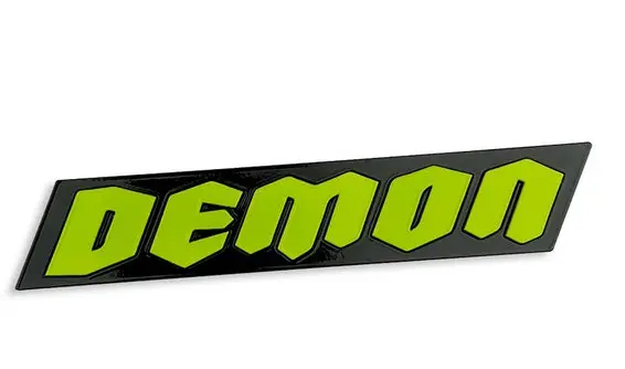 Abd Acrylic Demon Dual Color Font Badge 1