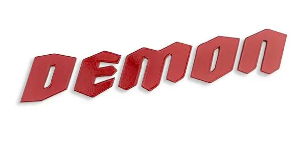 Abd Acrylic Demon Single Color Font Badge 1