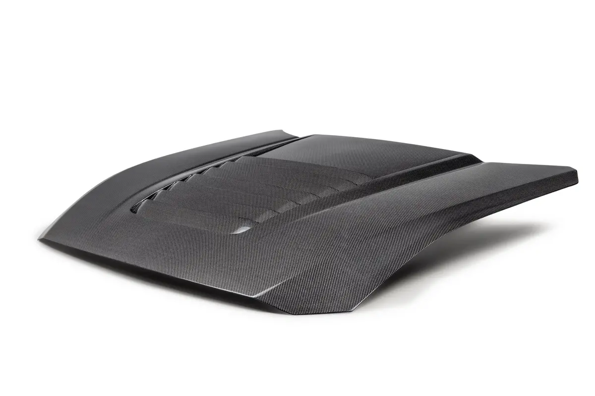 Ac Carbon Fiber Double Sided Gt5 Hood 2024 Mustang 1