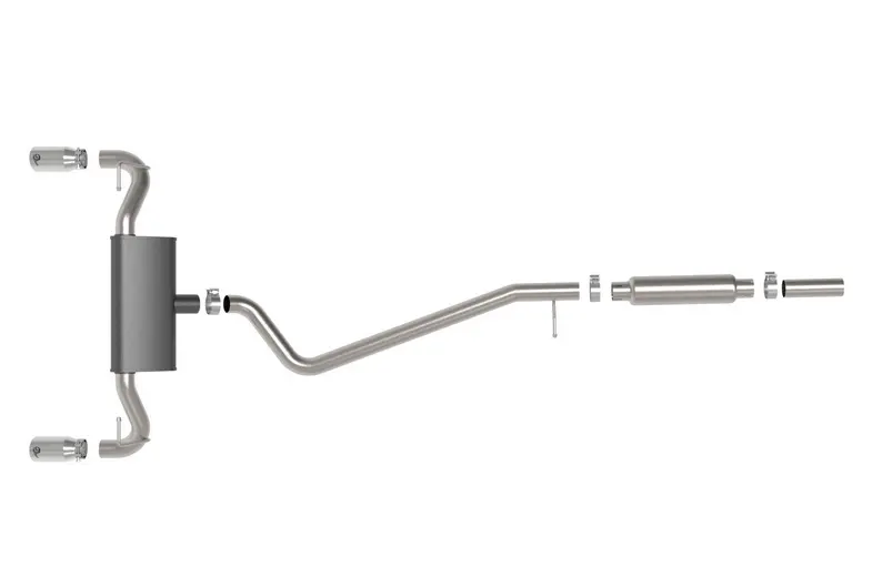 Afe Vulcan Cat-Back Exhaust, Polished Tips 2021-2023 Bronco Sport 1.5L/2.0L 2