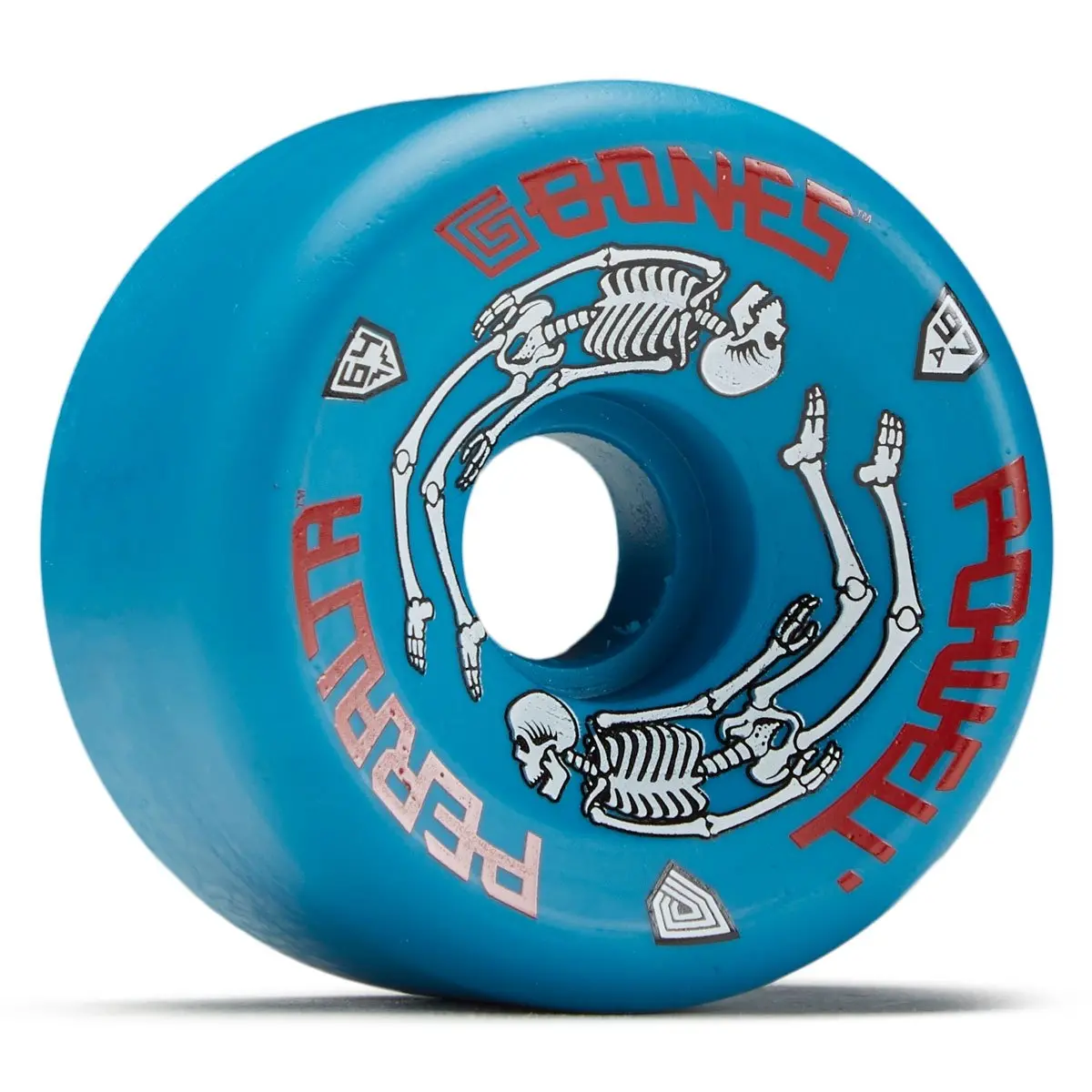 Powell-Peralta G Bones 97A Skateboard Wheels - Blue - 64Mm 1