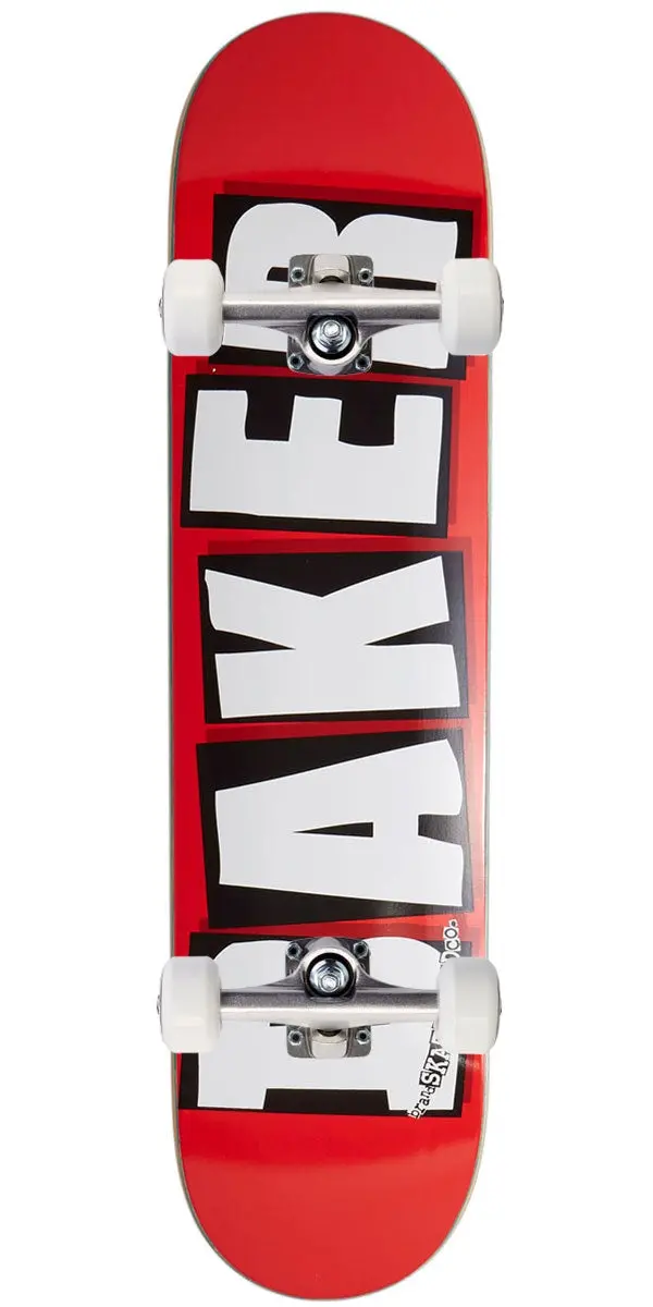 Baker Brand Logo Skateboard Complete - White - 7.30" 1