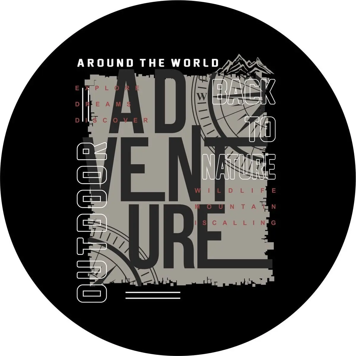 Around The World Adventures Unique Spare Tire Cover For Bronco, Jeep, Rv, Camper, Trailers, & More 1
