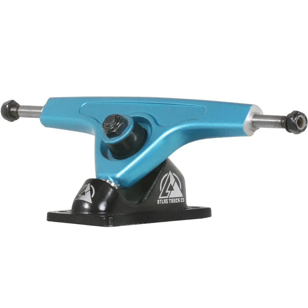 Atlas 180Mm 8Mm 48 Degree Ultralight Longboard Trucks - Blue Steel 1