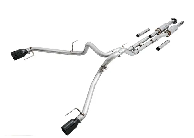 Awe 0Fg Cat-Back Exhaust, Black Tips 2017-2020 Raptor 1