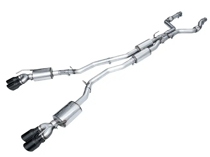 Awe Touring Cat-Back Exhaust, Black Tips 2020-2024 Explorer St 1