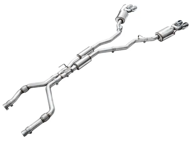 Awe Touring Cat-Back Exhaust, Chrome Tips 2020-2024 Explorer St 1