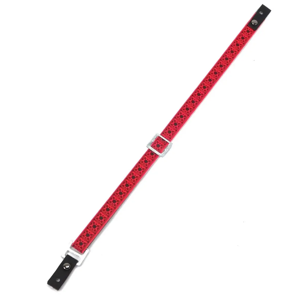 Axe Heaven Fender Hip Trip Vintage Red Black Mini Guitar Strap **Strap Only** 1