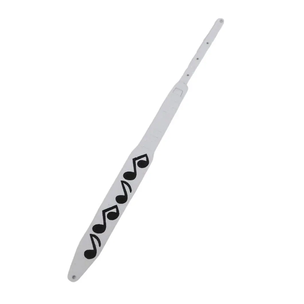 Axe Heaven Stevie Ray Vaughan White Music Note Miniature Guitar Strap**Strap Only** 1