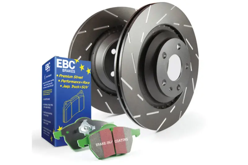 Ebc S2 Brake Kit – Greenstuff Pads & Usr Drilled Rotors For Enhanced Stopping Power 1