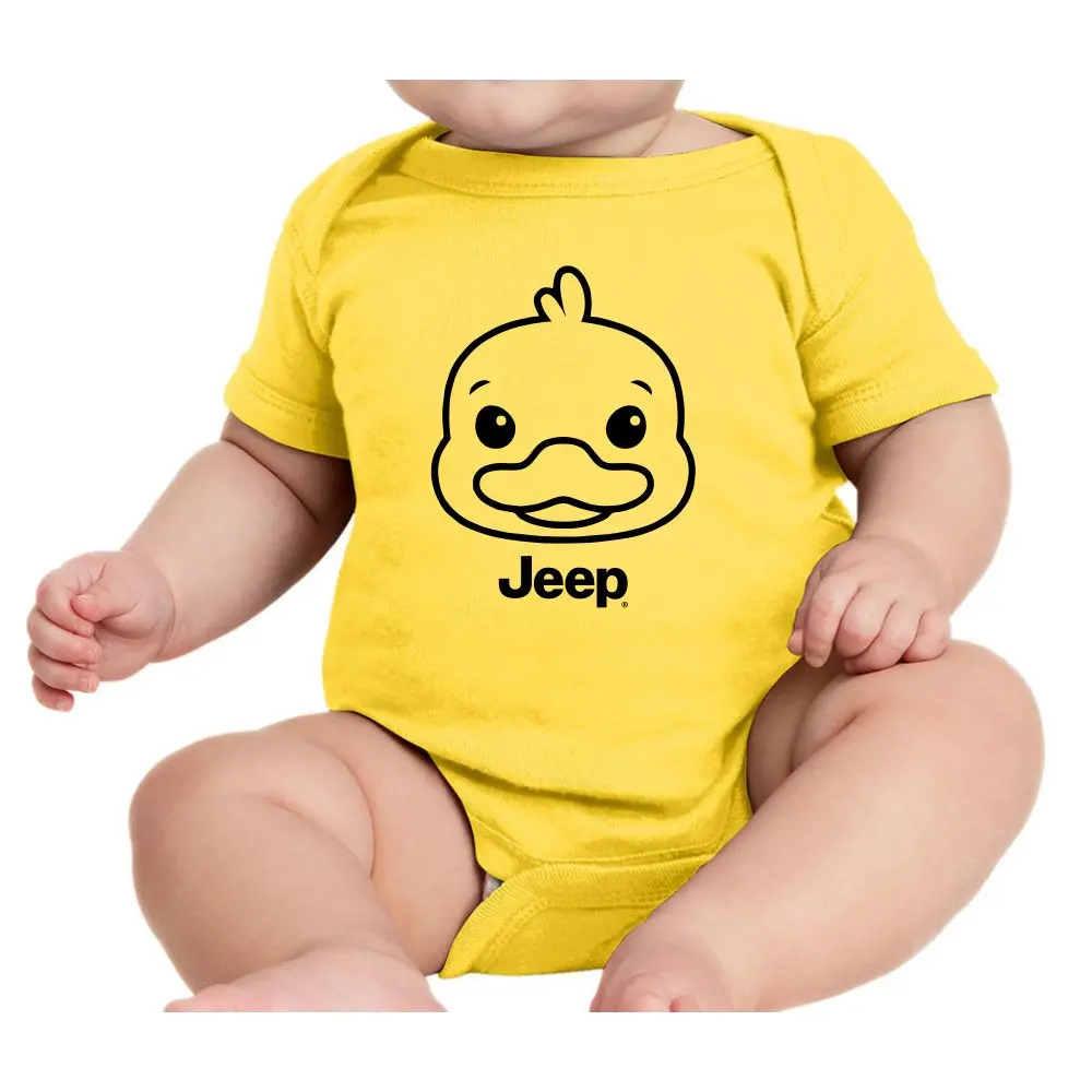 Baby Onesie - Jeep Duck - Yellow 1