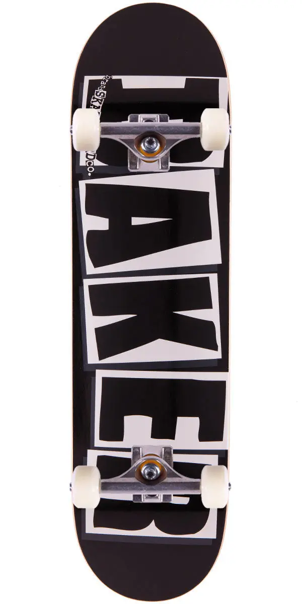Baker Brand Logo Skateboard Complete - Black/White - 8.25" 1