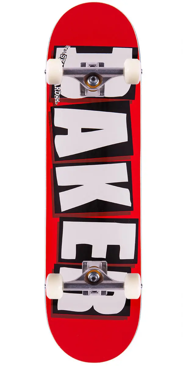 Baker Brand Logo Skateboard Complete - White - 8.125" 1