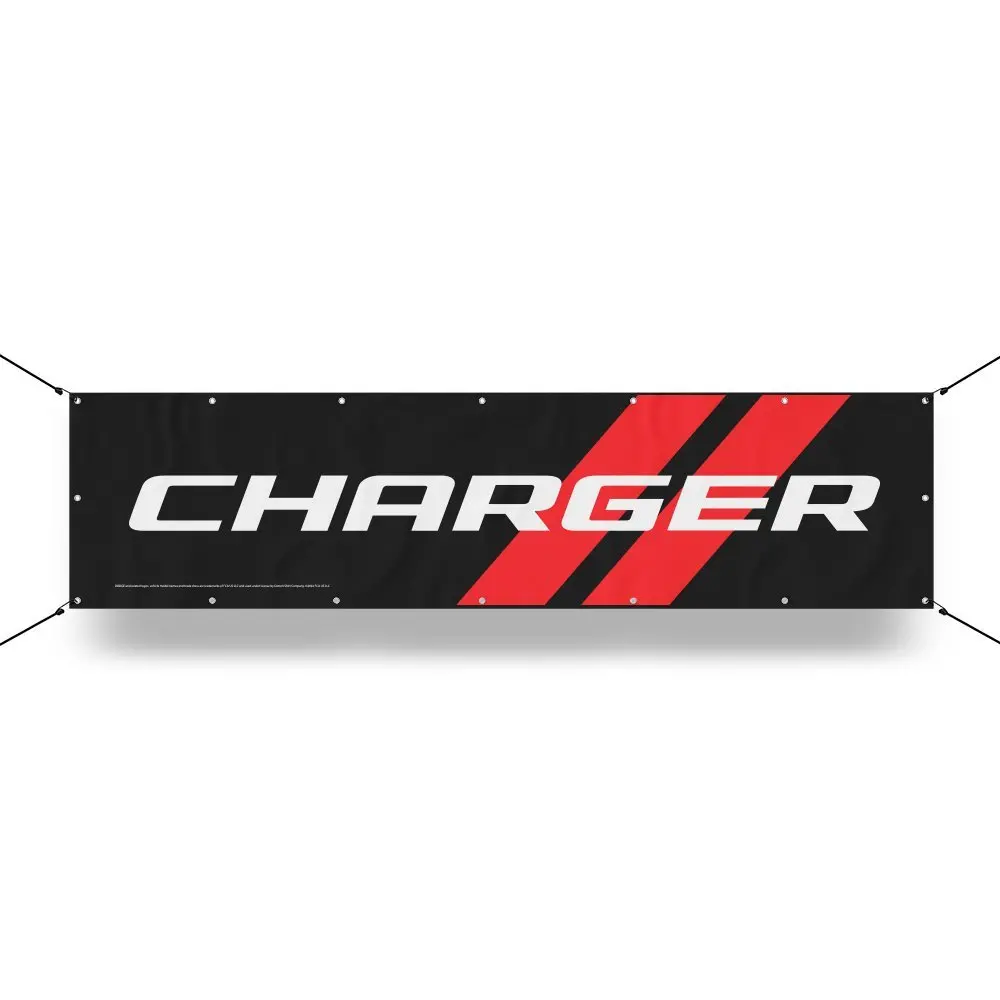 Banner - Dodge Charger With Rhombus Long 1