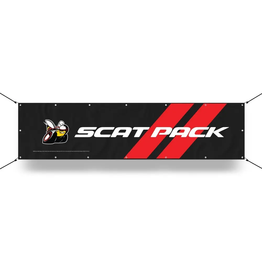 Banner - Dodge Scat Pack With Rhombus Long 1