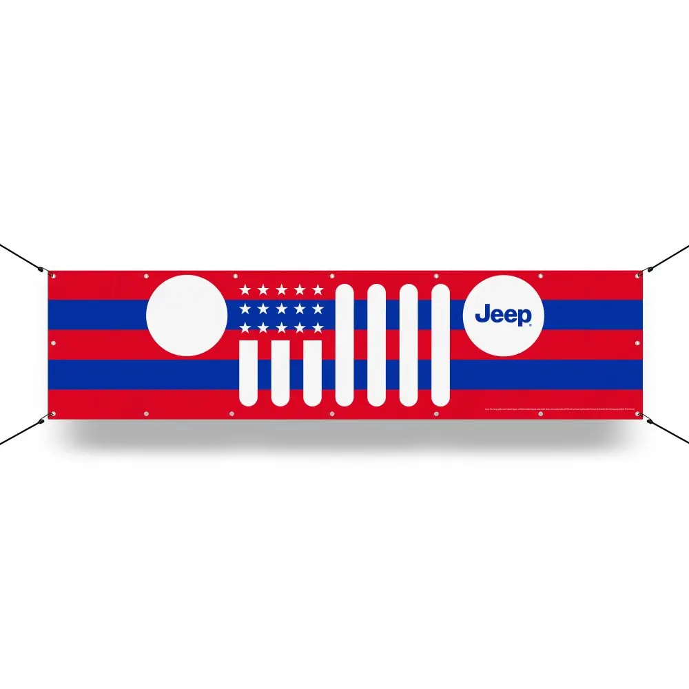 Banner - Jeep® Flag Grille - Rwb 1