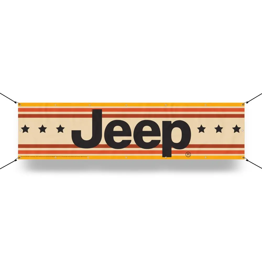 Banner - Jeep® Vintage Stripes With Stars 1
