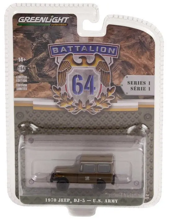 1970 Jeep Dj-5 1:64 Diecast Battalion 64 Series 1 1