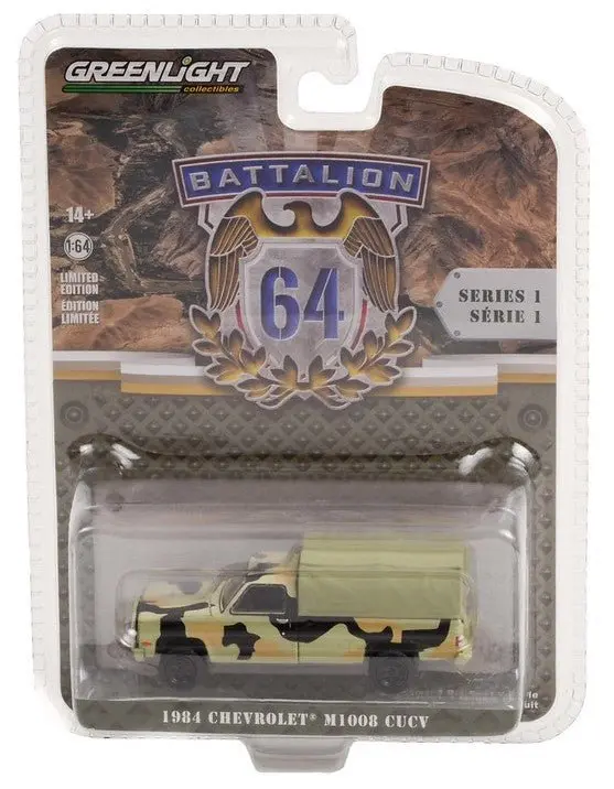 1984 Chevrolet M1008 Cucv 1:64 Diecast Battalion 64 Series 1 1