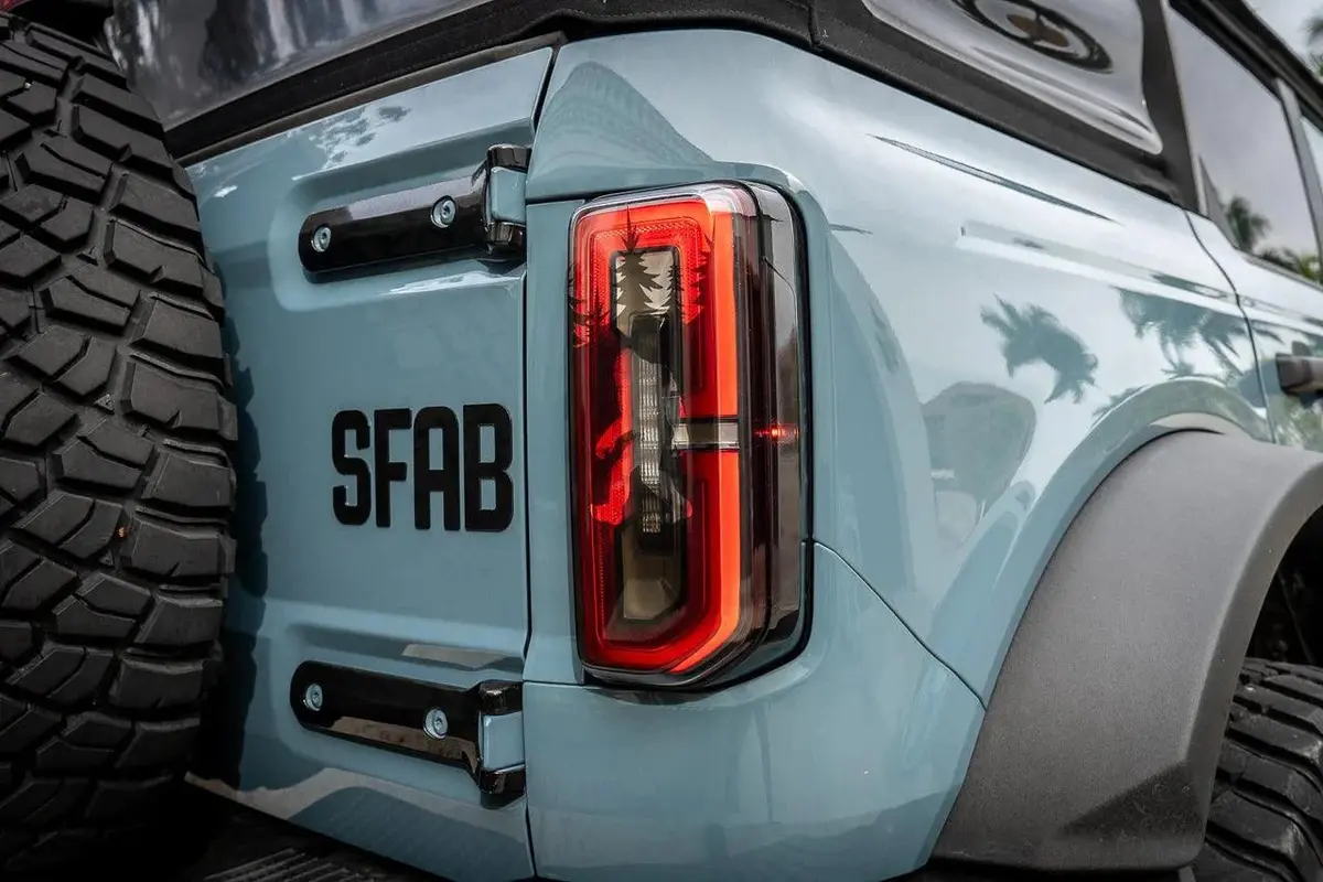 Bigfoot Aka Sasquatch In The Woods Tail Light Overlays - 2021+ Bronco 1