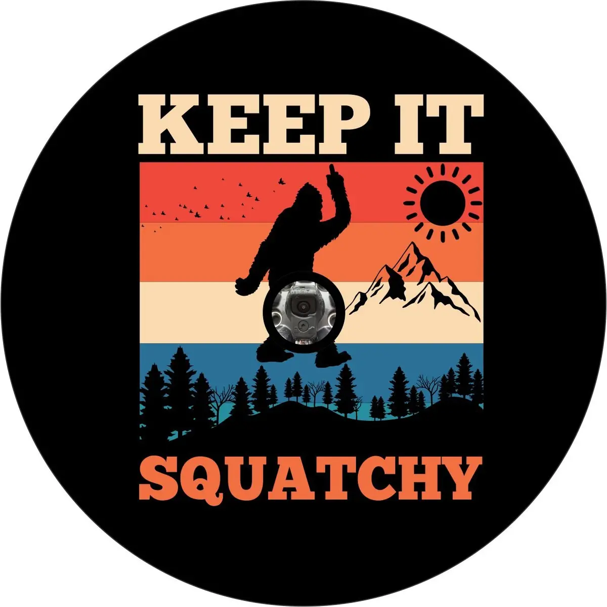 Bigfoot Sasquatch - Keep It Squatchy | Spare Tire Covers For Jeep, Rv, Bronco, Campers, & More 3