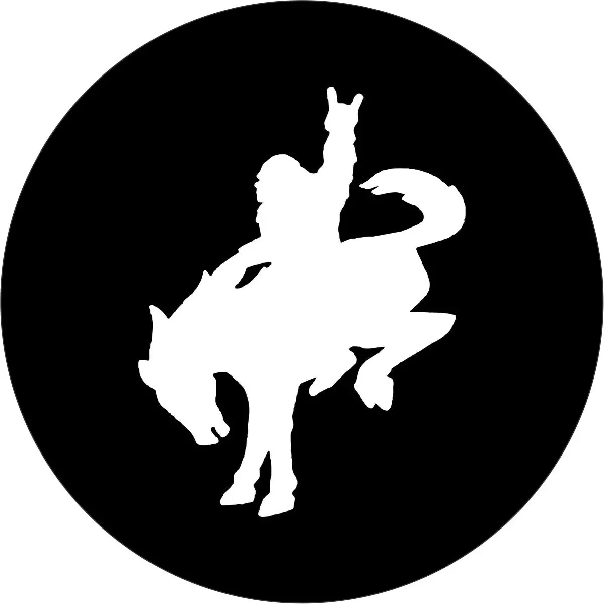 Bigfoot Sasquatch Riding A Bronco Spare Tire Cover For Jeep, Bronco, Rv, Camper, Trailer, & More 1