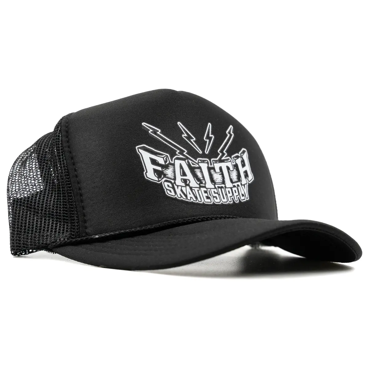 Black Faith-Inspired Trucker Cap