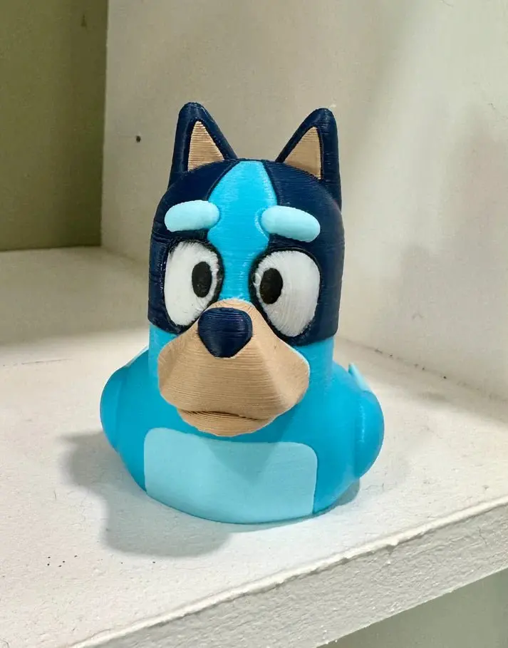 Bluey Dog Cartoon Style Duck 1