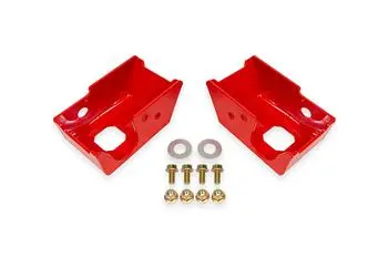 Bmr Red Rear Shock Mount Skid Plates 2021-2025 Bronco 1