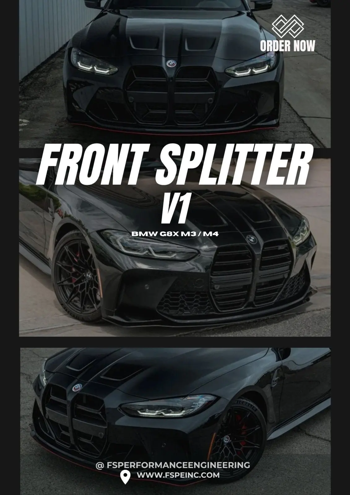 Bmw M3 (G80/G81) & M4 (G82/G83) (2021-2026) Front Splitter V1 1