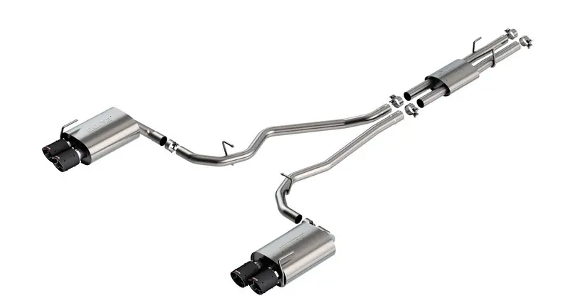 Borla Atak Cat-Back Exhaust, Carbon Tips 2020-2023 Explorer St 1