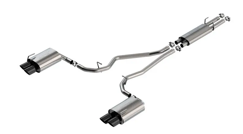Borla S-Type Cat-Back Exhaust, Black Tips 2020-2023 Explorer St 1