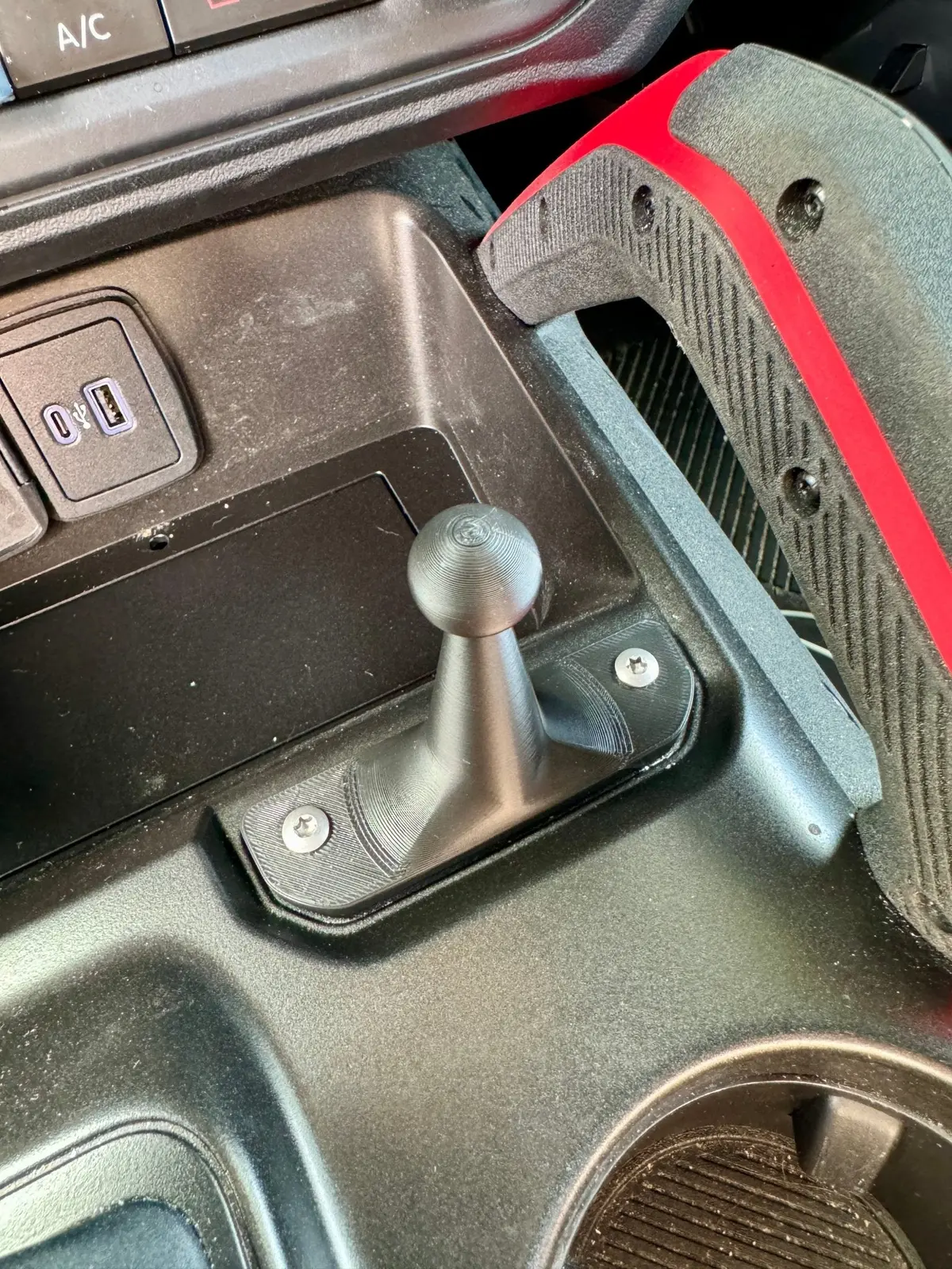 Bronco Interior Console Plate Cell Phone Mount 1